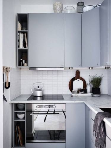 20 примеров маленьких и уютных кухонь 
